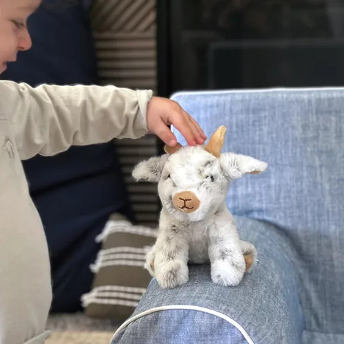 Miniatura 6 de The Petting Zoo - Peluche de cabra de la granja de juguete, regalos para niños, animales de granja Wild Onez Babiez, juguete de peluche de cabra