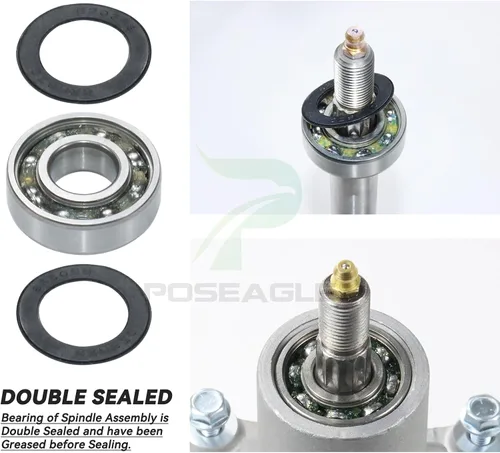 Miniatura 4 de Kit de montaje de husillo 587819701 preengrasado con polea 532199789 que reemplaza Craftsman 587819701 Mandril Assembly Craftsman 42 187292 187281 1