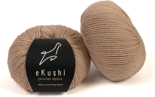 Miniatura 81 de 100% Hilo de Alpaca para Bebé para Tejer y Ganchillo - Juego de 3 Madejas de Hilo Premium DK - Ligero, Hipoalergénico y Térmico Hecho en Perú - N010