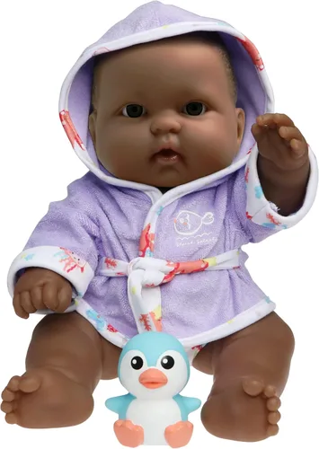 JC Toys Conjunto de Regalo para la Hora del Baño con Adorables Bebés Afroamericanos Lots to Love de 14" Muñecas de Vinilo Completamente Lavables