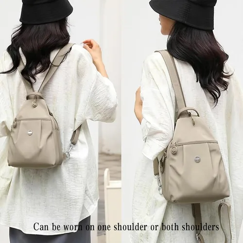 Miniatura 5 de Bolsa de viaje impermeable de 2 vías, mochila convertible para mujer, bolsa de viaje antirrobo de gran capacidad