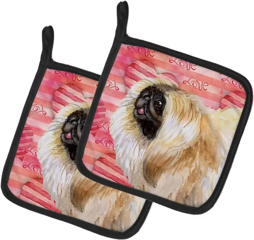 Miniatura 154 de Caroline's Treasures BB9655PTHD - Juego de soportes para ollas de cocina resistentes al calor, almohadillas calientes para horno, 7 1/2 x 7 1/2