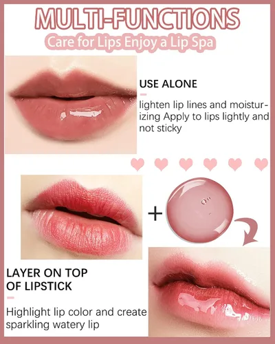 Miniatura 3 de Aceite de labios que brilla intensamente, brillo hidratante para labios, aceite labial Glow Reviver, tinte de aceite hidratante de larga duración