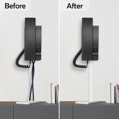 Miniatura 5 de Cable oculto de TV – Cubierta flexible para cable de pared de diseño delgado, canaleta de cable de silicona – Autoadhesivo, diseño cortado a medida
