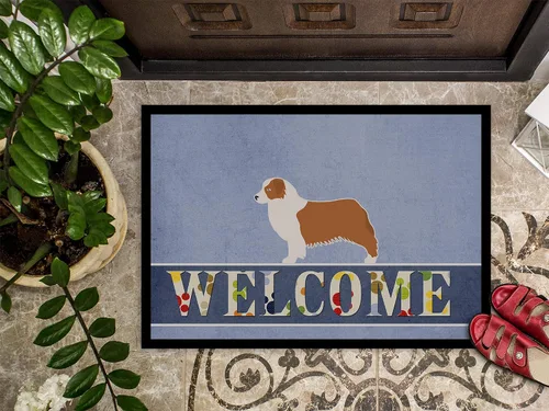Miniatura 3 de Caroline's Treasures BB5537MAT - Felpudo de bienvenida de perro pastor australiano de 18 x 27 pulgadas, tapete para puerta delantera