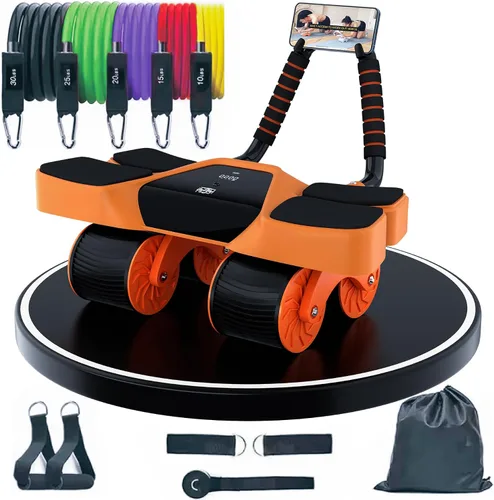 Miniatura 9 de 2026 New 4-Wheel Abdominal Roller with Elbow Support : Latest Upgraded High-Performance Exercise Machine With Automatic Rebound, Multi- layered