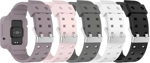 FitTurn Correa de reloj con funda compatible con Xiaomi Mi Watch 2 Lite/Mi Watch 1 Lite, resistente a prueba de golpes para Redmi Watch 2/Watch 2 5