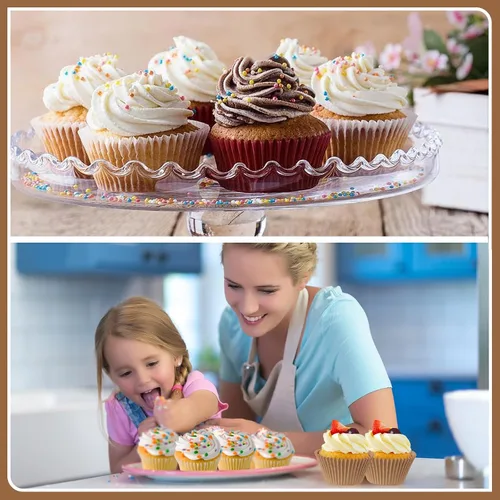 Miniatura 5 de Bake Choice - 500 forros naturales estándar para cupcakes para hornear, envoltorios de cupcakes de grado alimenticio, antiadherentes, a prueba