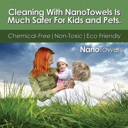 Miniatura 6 de Life Miracle Nano Toallas: increíble tela ecológica que limpia prácticamente cualquier superficie con solo agua. No más toallas de papel o productos