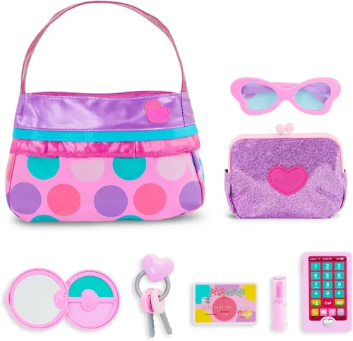 Miniatura 3 de Battat – Play Circle – Set de maquillaje y belleza – Accesorios de moda para disfrazarse – Juego de simulación – Set de cartera de princesa – Para