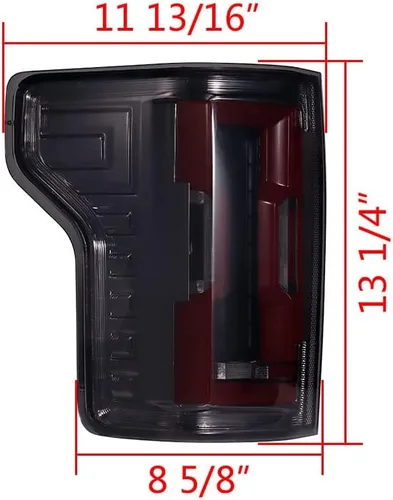 Miniatura 4 de Corp Compatible con Ford F150 2015-2020 Driver Passenger XL XLT Raptor Lariat King Ranch Platinum Limited Regular Super Crew Cab Tail Luz LED Parada