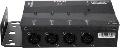 Miniatura 3 de MFL. Distribuidor de amplificador divisor DMX aislado de 4 vías con salidas de 3 pines