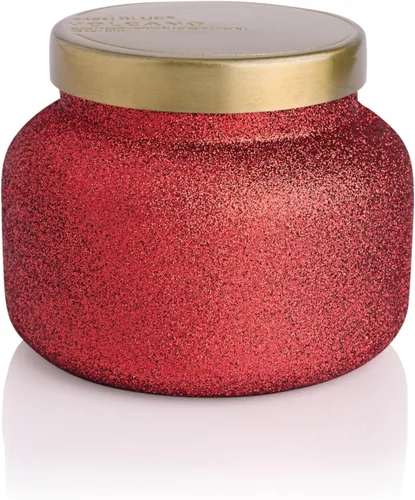 Miniatura 10 de Capri Blue Signature Glam Vela en Frasco - Mezcla de Cera de Soja de Larga Duración - Velas con Purpurina para el Hogar Perfumadas con Aromas
