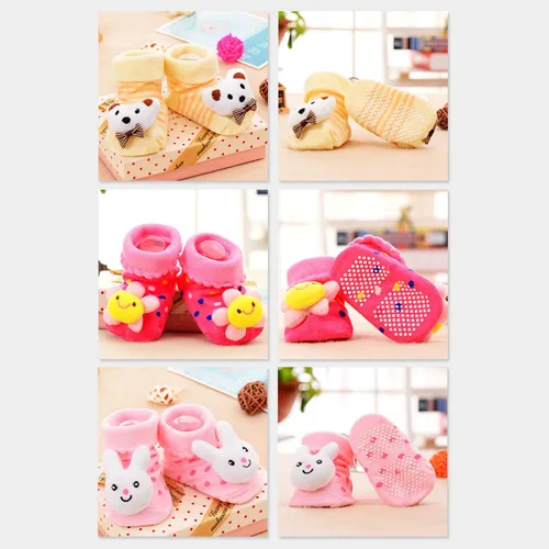Miniatura 2 de Pack de 6 calcetines para recién nacidos con diseño de dibujos animados para bebés