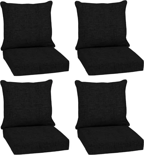 Miniatura 151 de Arden Outdoor Deep Seat Cushion Set, 24 x 24 pulgadas, Cojín para exteriores resistente al clima, a la lluvia y a la decoloración para silla, sofá