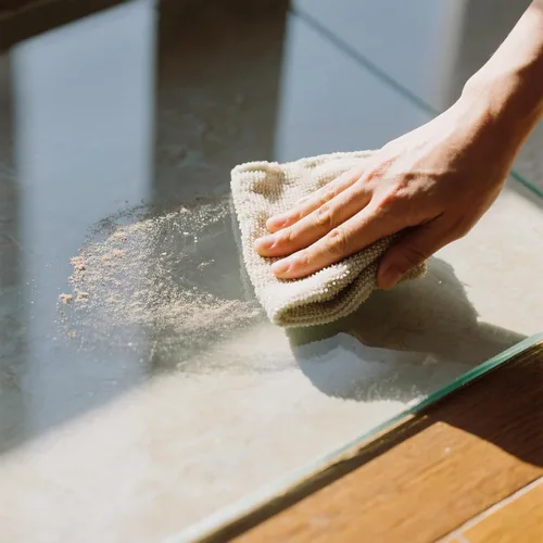 Miniatura 7 de Tapete para silla de 36 x 46 pulgadas para alfombra, vidrio templado resistente y duro, tapete transparente para silla de oficina, suelo