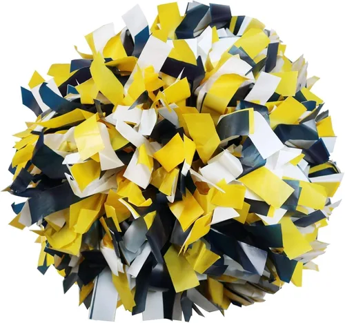 Miniatura 5 de Danzcue Paquete de 2 pompones de plástico de 6 pulgadas con mango de bastón