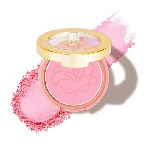 Miniatura 22 de Oulac Polvo de maquillaje de rubor marrón ciruela, mezcla de rubor en crema de color rico, piel bronceada mate natural, vegano y libre de crueldad