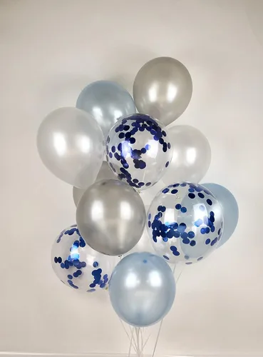 Miniatura 3 de Sweet Moon Ramo de globos de luna y estrella de 16 piezas, decoración para baby shower, cumpleaños, revelación de género, Eid y Ramadán (azul)