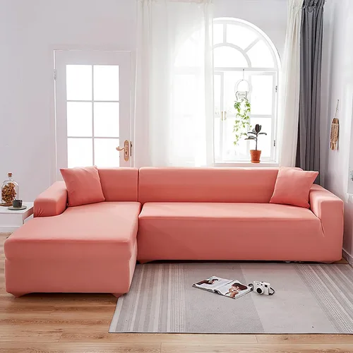 Miniatura 12 de Konsilsa Funda elástica para sofá en forma de L, funda completa para sofá de 1/2/3/4 plazas, protector de muebles suave, antideslizante, lavable a