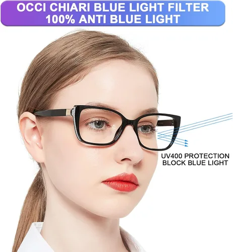 Miniatura 2 de OCCI CHIARI Gafas de lectura con bloqueo de luz azul para mujer Negro