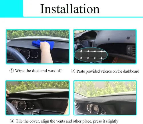 Miniatura 6 de Tapete de Cubierta del Tablero Compatible con GMC Sierra/Chevy Chevrolet Silverado 1999-2006 1500 2500 3500 HD, 2000-2006 GMC Yukon/Yukon XL/Chevy