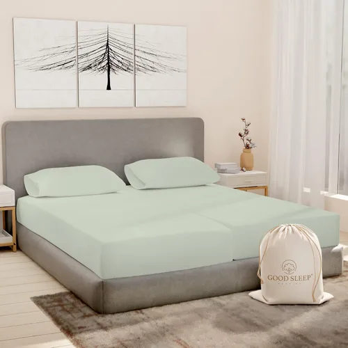 Miniatura 21 de Good Sleep Bedding Juego de sábanas tamaño individual, sábanas 100% algodón egipcio, suaves, 3 piezas, cama de calidad de hotel, juego de sábanas