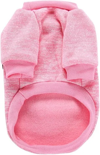 Miniatura 6 de Jecikelon - Ropa para mascotas, suéter suave, cálido y grueso, suéter de invierno para perros (talla S, color rosa)
