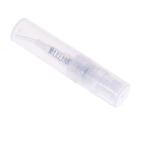 Miniatura 3 de 150 piezas Mini atomizador de botella de plástico de 0.07 onzas líquidas, botella de perfume recargable, botella de muestra vacía con 2 mini embudos