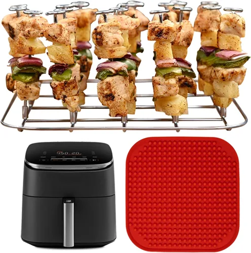 Miniatura 7 de INFRAOVENS Estante para freidora de aire Chefman Multifuncional Digital Air Freidora XL 10 L, accesorios de acero inoxidable para RJ38-1 Airfryer