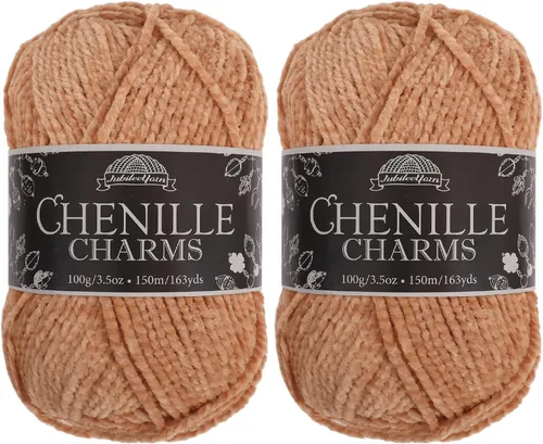 Miniatura 55 de JubileeYarn - Hilo de chenilla (3.53 oz/poliéster peinado, circonita), 1 pastel