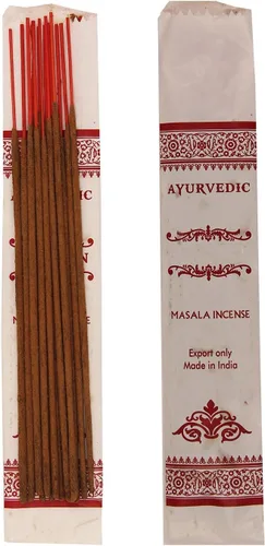 Miniatura 4 de Varillas de incienso ayurvédico, paquete variado de 12 fragancias de primera calidad, salvia blanca, albahaca, vainilla, naturaleza, fresco, palo