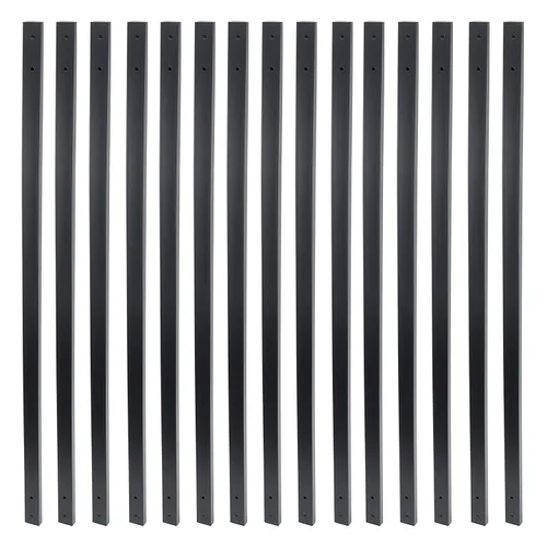 Miniatura 20 de Myard - Balaustres de aluminio de 32-1/4 pulgadas para muebles de barandilla de cubierta con tornillos para cerca de barandilla de montaje frontal