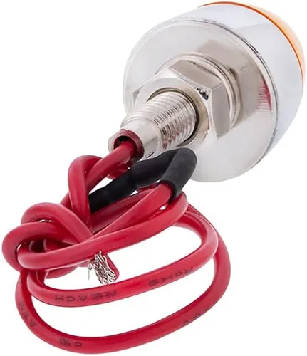 Miniatura 6 de United Pacific 10863 - Sujetador de placa de matrícula LED con acabado cromado estilo bala, cableado original, hardware de montaje incluido – Ámbar