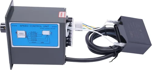Miniatura 7 de Motor de engranajes eléctrico 110V 250W 10K Monofásico de alto par motor reductor de engranajes de CA 0-135 RPM Controlador de velocidad variable