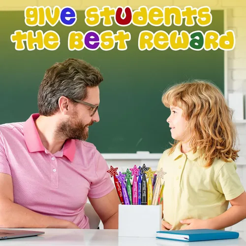 Miniatura 5 de Tenceur Bolígrafos de estrella con cita motivacional a granel, regalos de agradecimiento para profesores, regalo de graduación para profesores