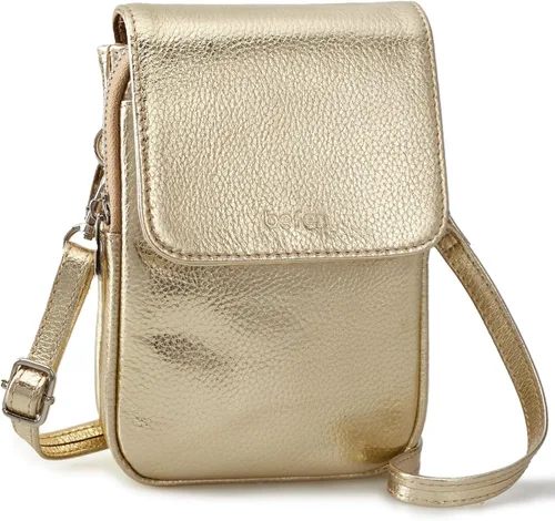Miniatura 10 de befen Bolsos cruzados pequeños de cuero genuino para mujer, bolsa cruzada para teléfono celular con ranuras para tarjetas de bloqueo RFID