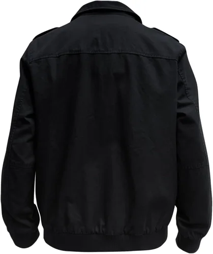 Miniatura 2 de whattry Chaqueta militar de algodón lavado casual para hombre, cortavientos de lona cálida