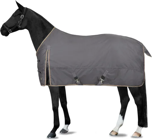 HORZE Glasgow - Manta de invierno resistente al agua (relleno de 12.35 oz), perla ennegrecida, 72 pulgadas