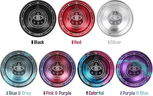 Miniatura 7 de Lixada Yoyo profesional de aluminio competitivo Yoyo Ball Yo Yo regalo con 5 cuerdas de repuesto y guante, ideal para principiantes y para trucos