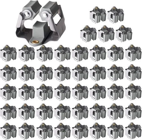 Miniatura 16 de 3-H Soporte para trapeador y escoba de gran tamaño para colgar 2.2 lbs extra, paquete de 10 soportes de pared para colgar y organizar rastrillo