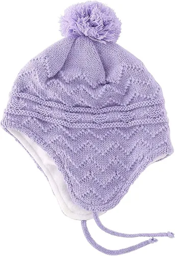Miniatura 25 de Conjunto de guantes y gorro de invierno para niños, gorro de forro polar cálido, gorro de punto y guantes para niños y niñas