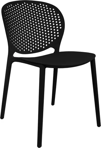 Miniatura 6 de 2xhome Juego de 2 sillas de comedor para patio Silla auxiliar moderna apilable para piscina al aire libre Plástico resistente a la intemperie