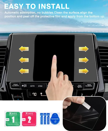 Miniatura 7 de Karltys Paquete de 2 protectores de pantalla para Honda Odyssey 2018-2024, accesorios de 8 pulgadas [sin reflejos ni huellas dactilares]
