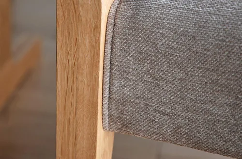 Miniatura 6 de Morita Interior Industries Neos 281643 Dining Chair, Natural/Anelka Beige, Width 22.4 x Depth 19.7 x Height 30.7 x Seat Height 16.9 inches