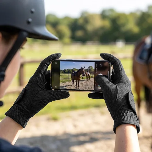 Miniatura 3 de Uvex Guantes de equitación Sportstyle – Protección de manos ecuestre estirable – Compatible con pantalla táctil
