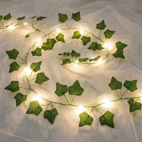 Miniatura 8 de Fielegen Guirnalda de 20 luces LED artificiales de girasol, guirnalda de girasol de 7.2 pies con luces, funciona con pilas, guirnalda de luces