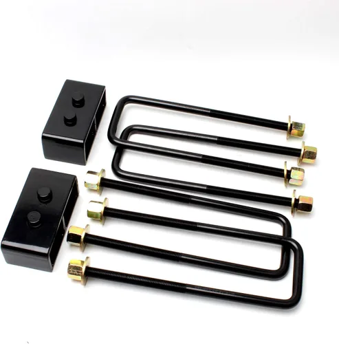 Kit de elevación de nivelación trasera de 2 pulgadas LHE con bloque de elevación y pernos en U compatible con Ford F150 2WD 4WD 2004-2020