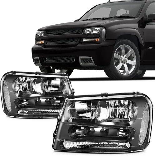 Miniatura 9 de SCITOO Faros delanteros para Chevy Silverado 1500/3500 2007-2013, para Silverado 2500 2007-2014, carcasa cromada, reflector ámbar, lente