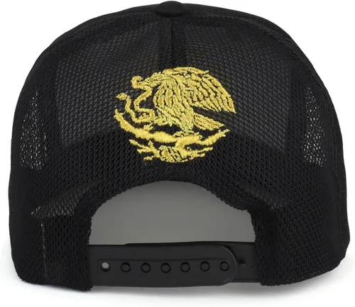 Miniatura 3 de Trendy Apparel Shop Gorra de malla bordada con diseño de águila de la Ciudad de México